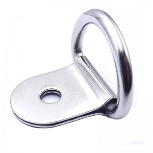 Petite bague en D en acier, bagues d\'ancrage d\'ancrage d\'ancrage pour charges sur des chargeuses de cargaison de chariot RV Bateaux